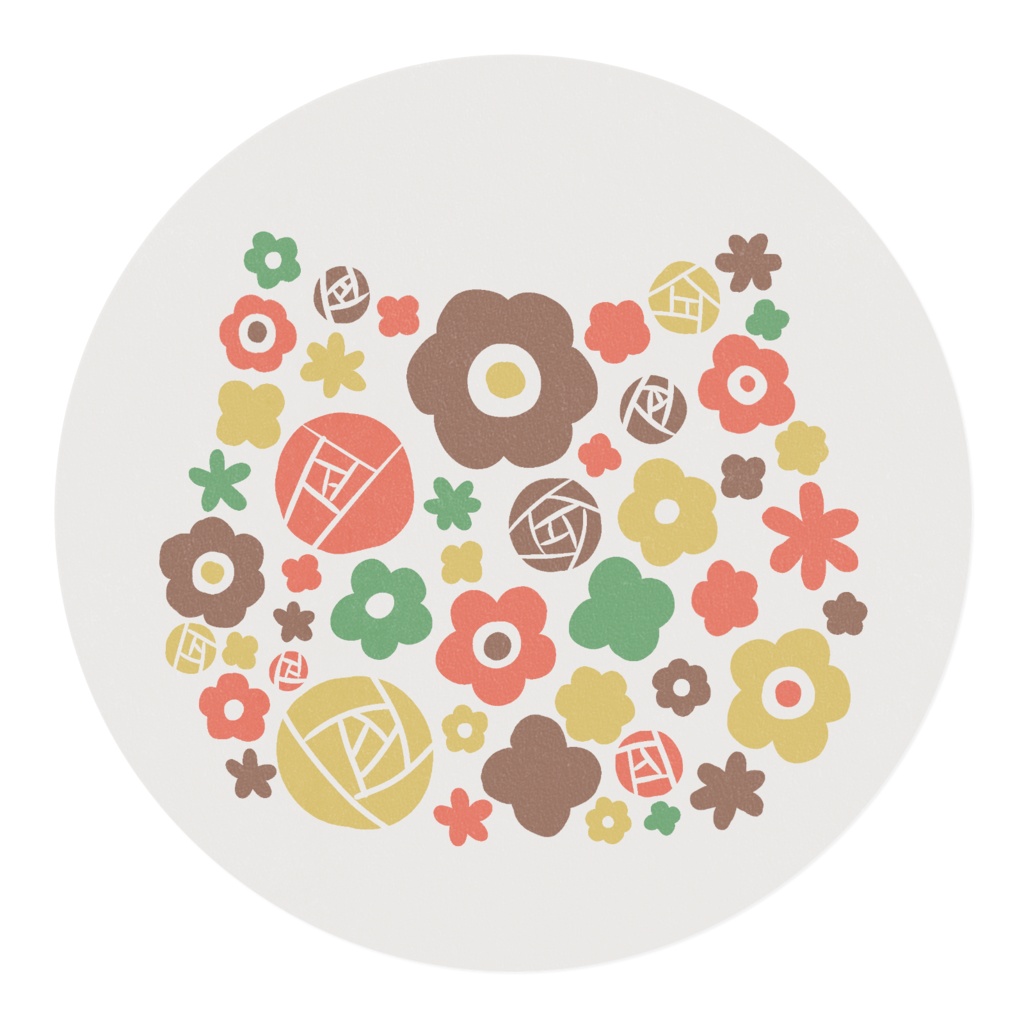 フラワー にゃんこ型 -Red-