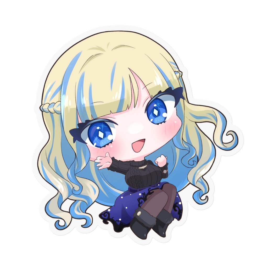 ミラナのステッカー(ワンマンデフォルメ③)