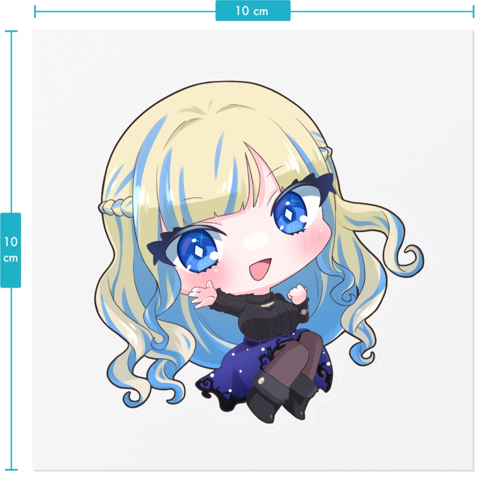 ミラナのステッカー(ワンマンデフォルメ③)