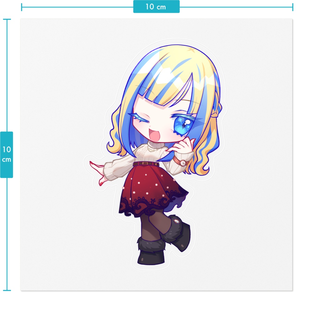 ミラナのステッカー(ワンマンデフォルメ④)