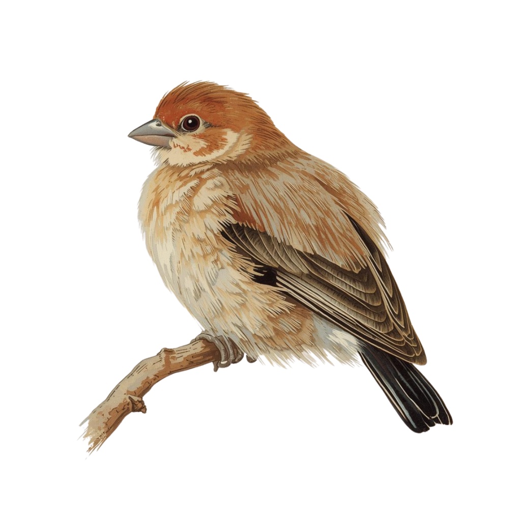 ふんわり小鳥の水彩クリップアート12点セット(PNG)