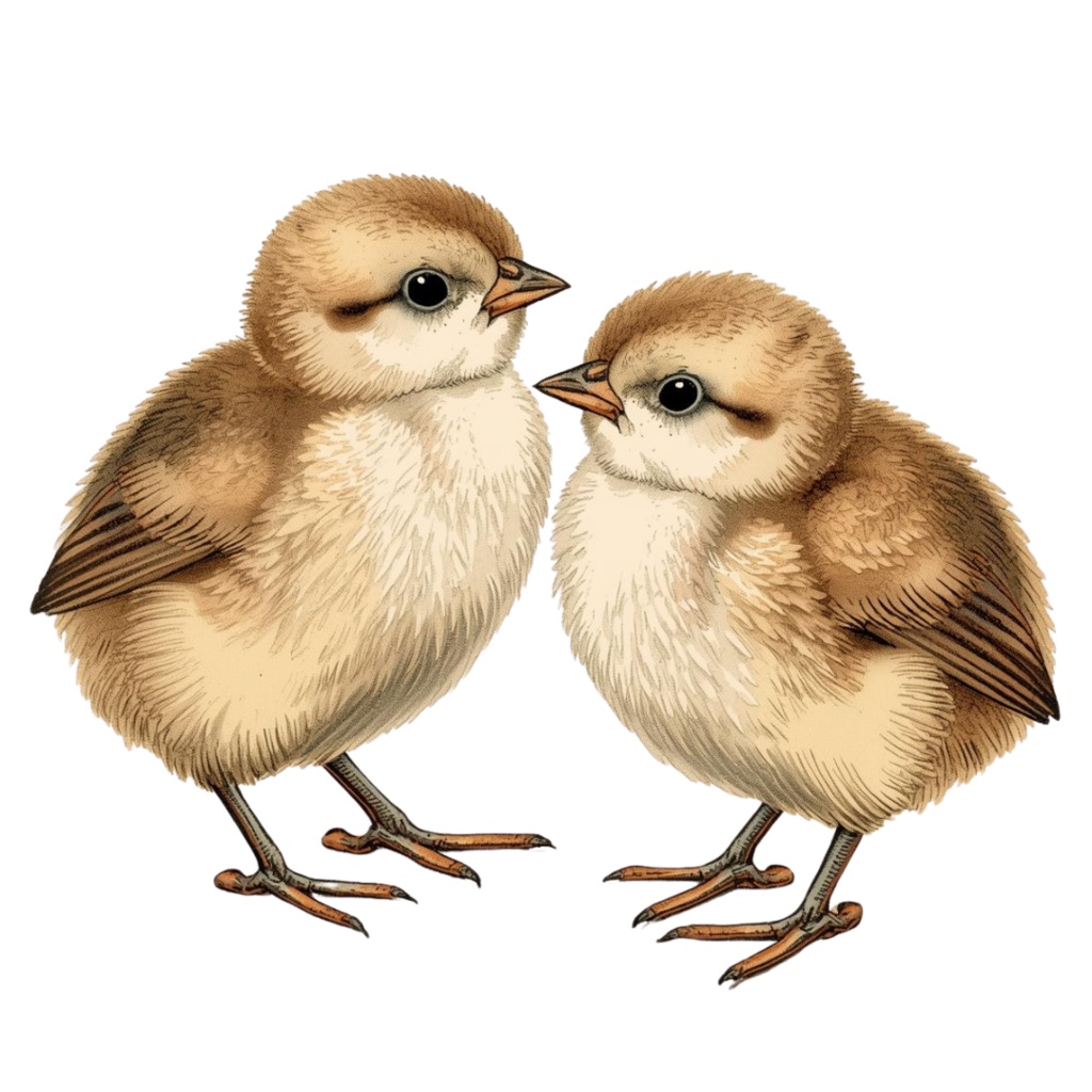 ふんわり小鳥の水彩クリップアート12点セット(PNG)