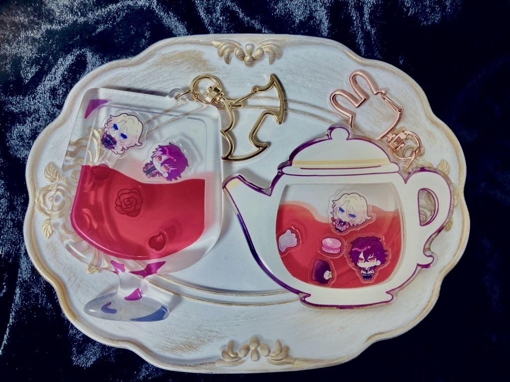 🫖🍷シャカシャカアクリルキーホルダー