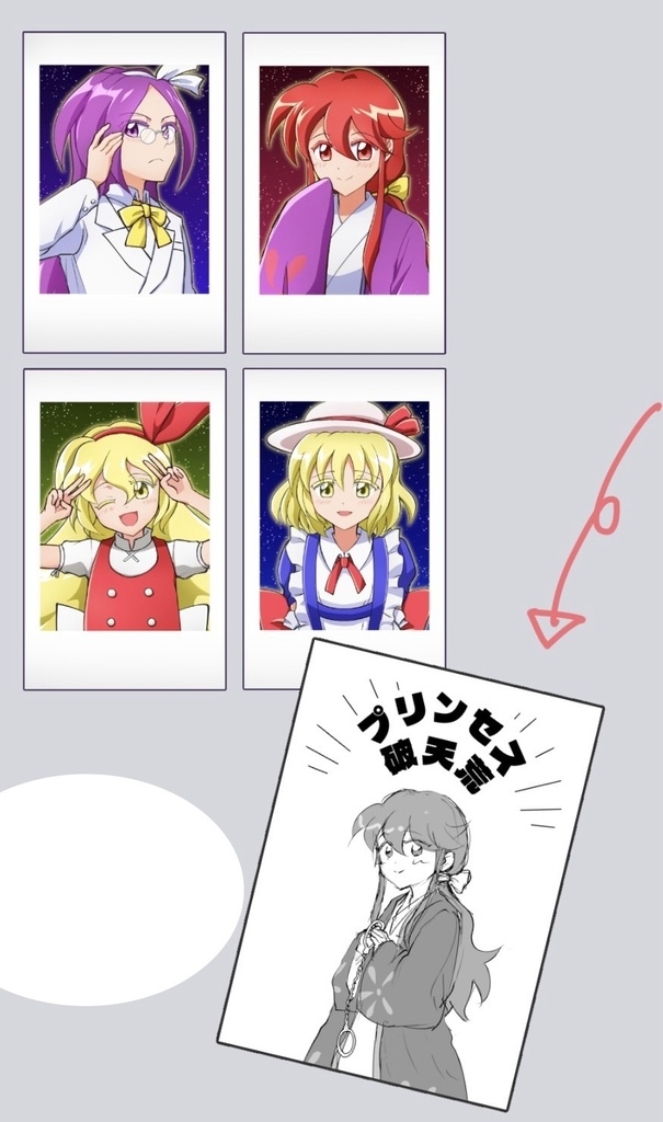 チェキ風ミニカード＋コピー本