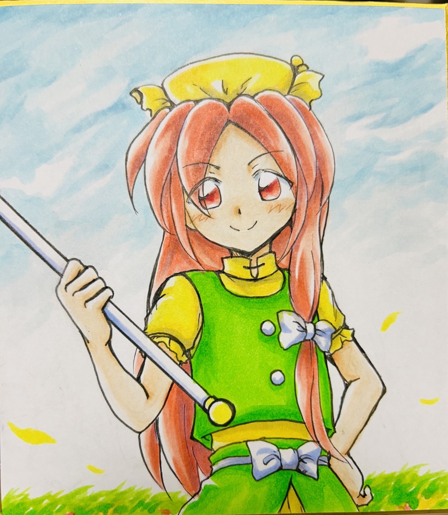 オレンジミニ色紙