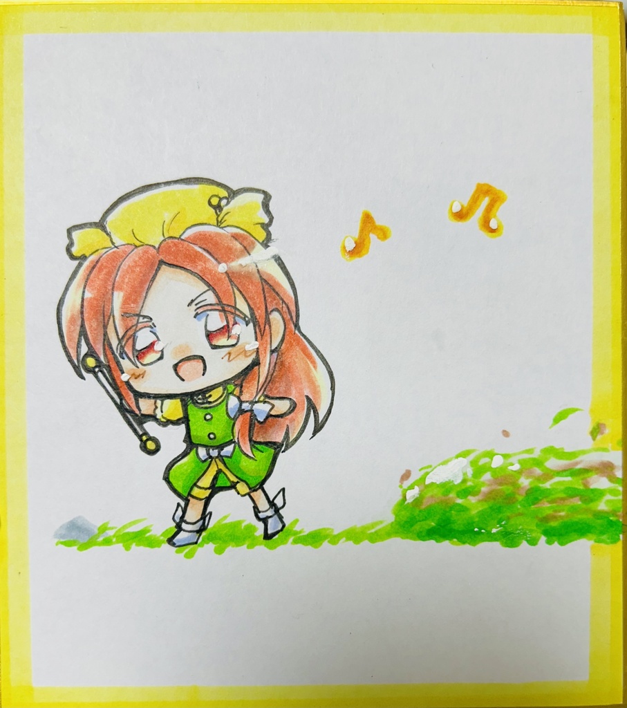 オレンジミニ色紙