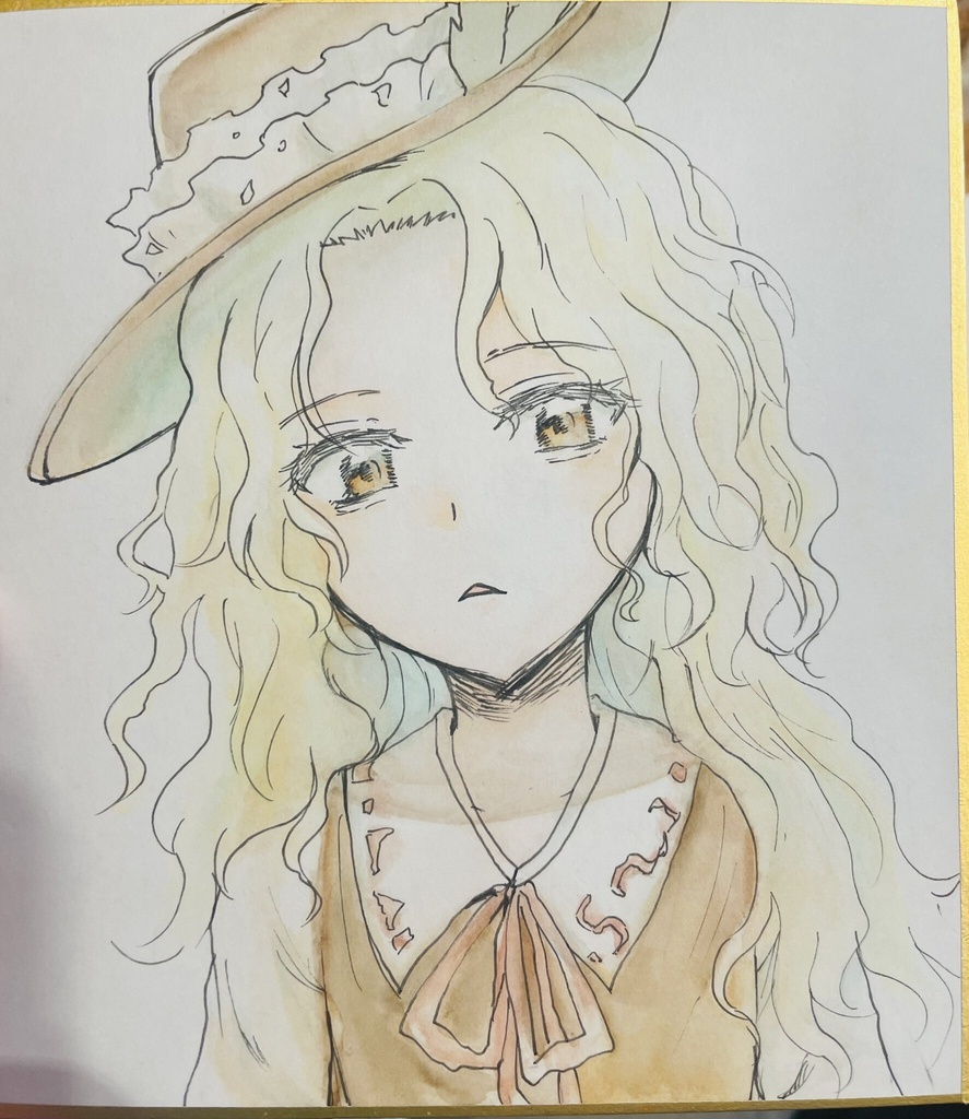 ジャケ子ミニ色紙