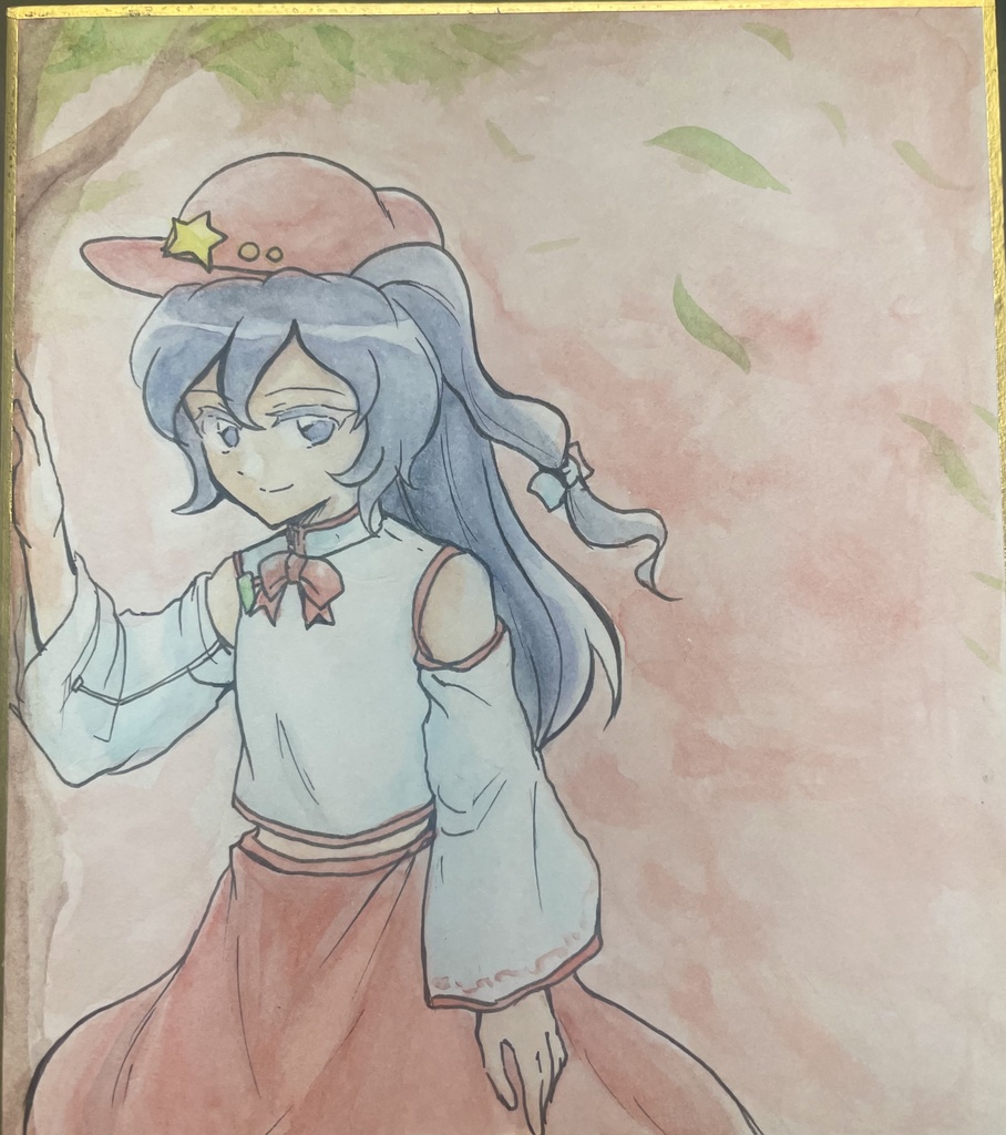 レベ子ミニ色紙