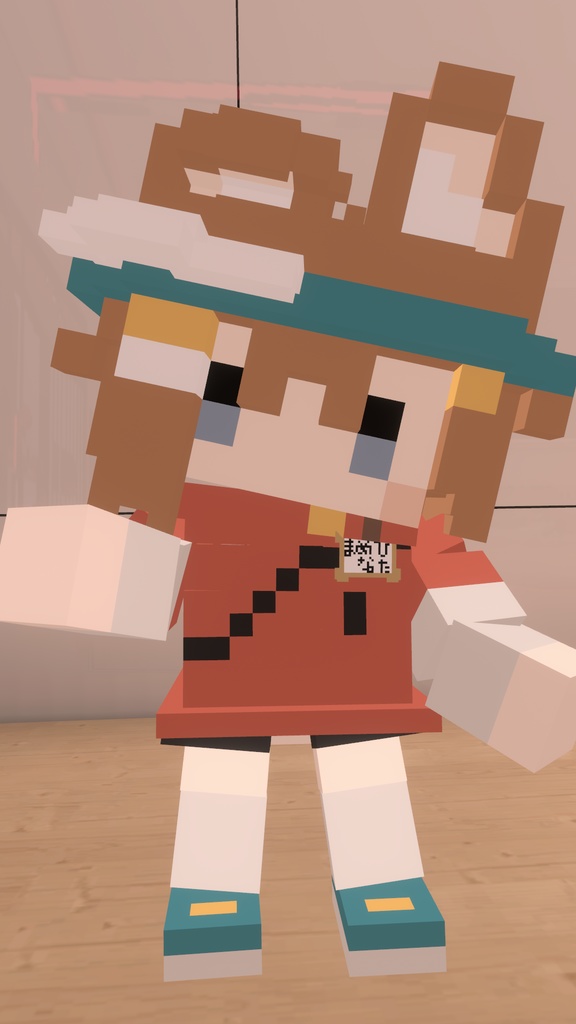 【無料】ボクセルまめひなた【VRChat想定アバター】