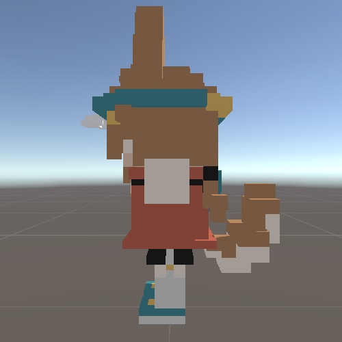 【無料】ボクセルまめひなた【VRChat想定アバター】