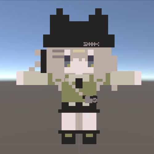 【無料】ボクセルキプフェル【VRChat想定アバター】