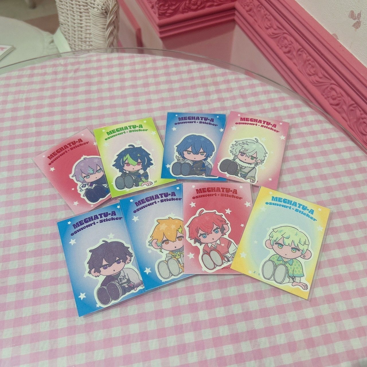 MECHATU-A おすわり ステッカーセット