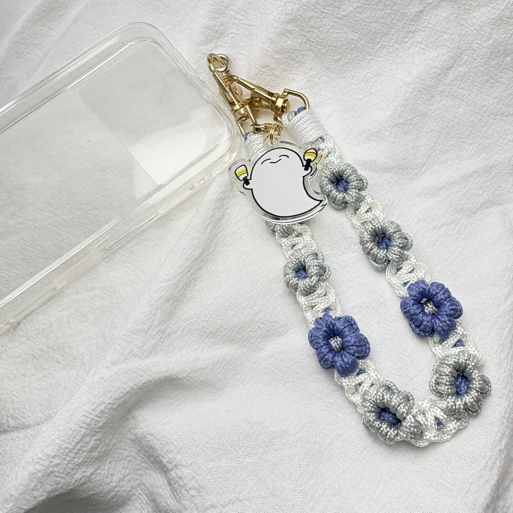 推し活 イブラヒム アクリルチャーム付き携帯ハンドストラップ