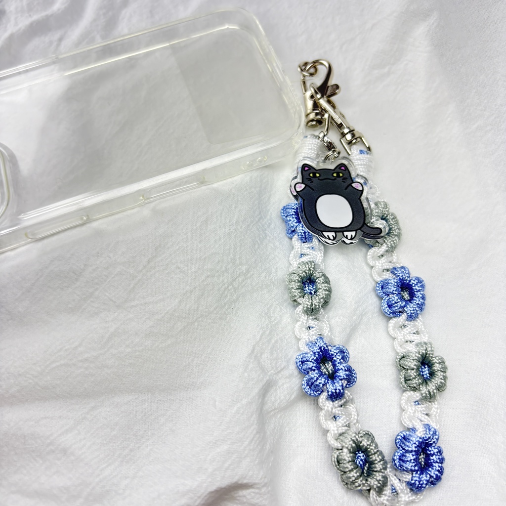 推し活 叶 アクリルチャーム付き携帯ハンドストラップ