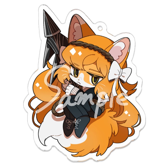 【頒布終了】猫メールアクリルキーホルダー