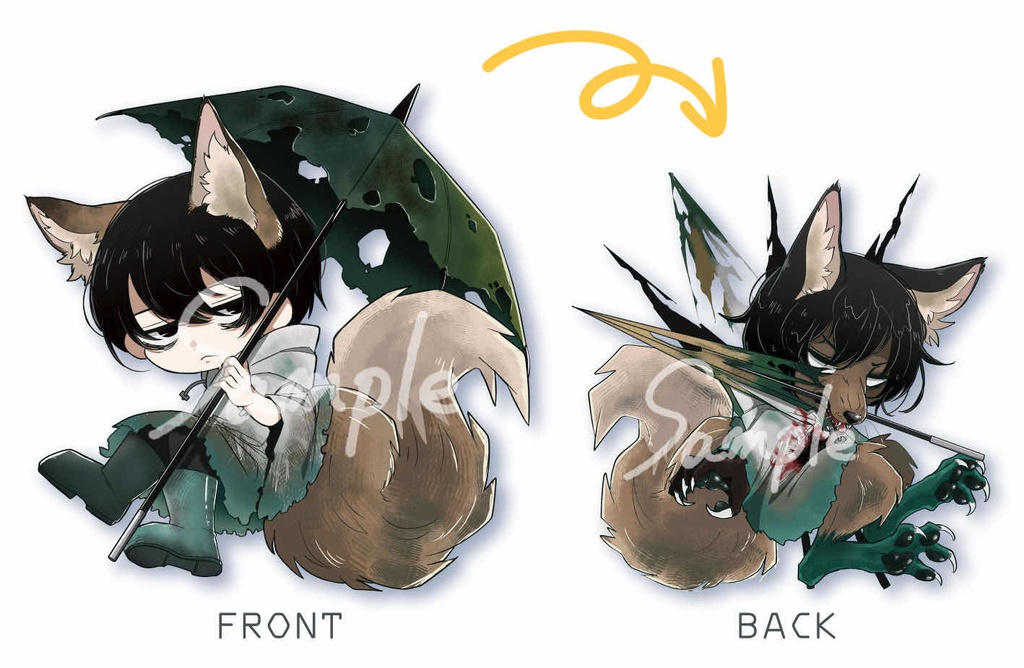 狐雨イサン 覚醒侵蝕アンブレラマーカー