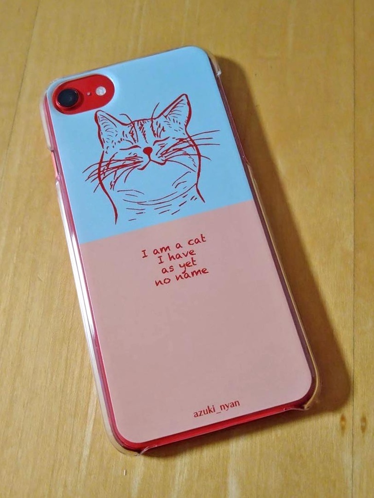 iPhoneケース 猫壱(赤) iPhone 6/7/8/SE2