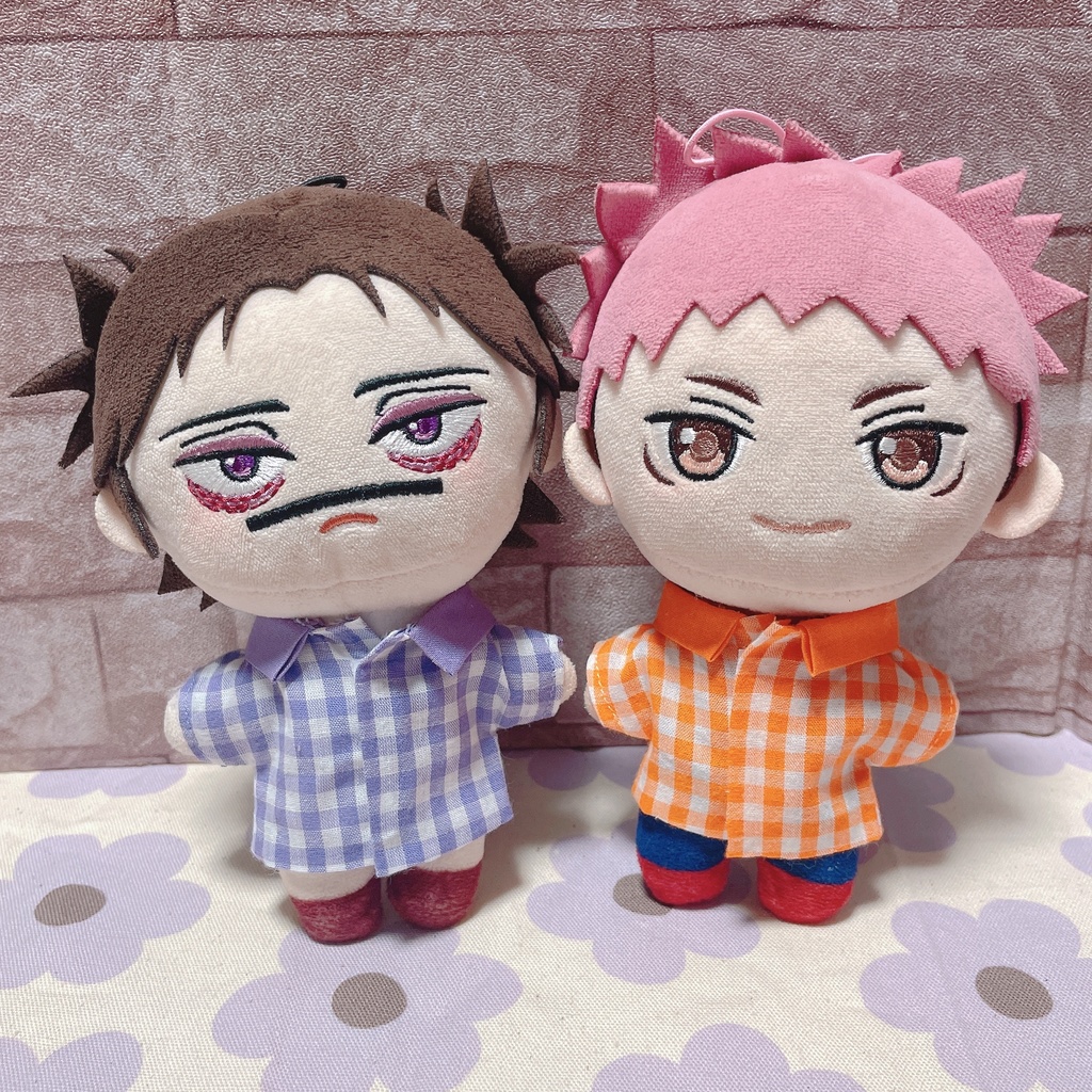【15cmぬいサイズ】ぎんがむちぇっくしゃつ ちょいたぺあせっと