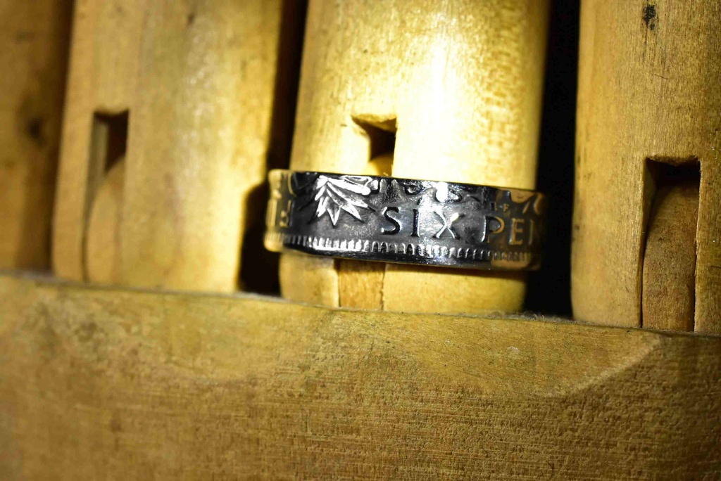 幸せを呼ぶコイン6ペンスで指輪お作りします