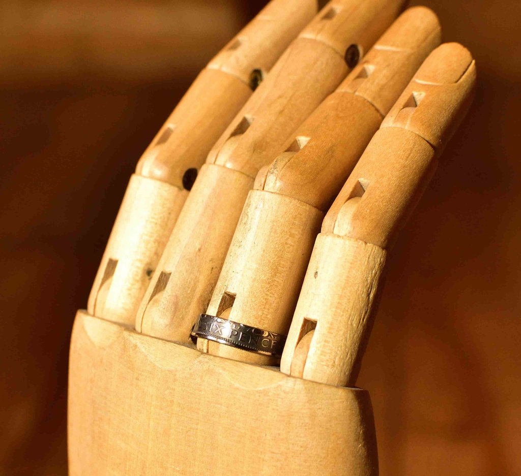 幸せを呼ぶコイン6ペンスで指輪お作りします