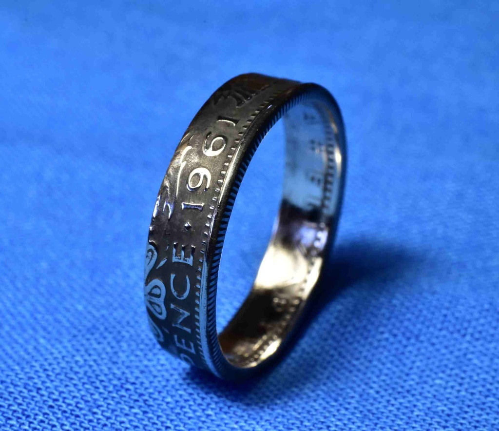 幸せを呼ぶコイン6ペンスで指輪お作りします