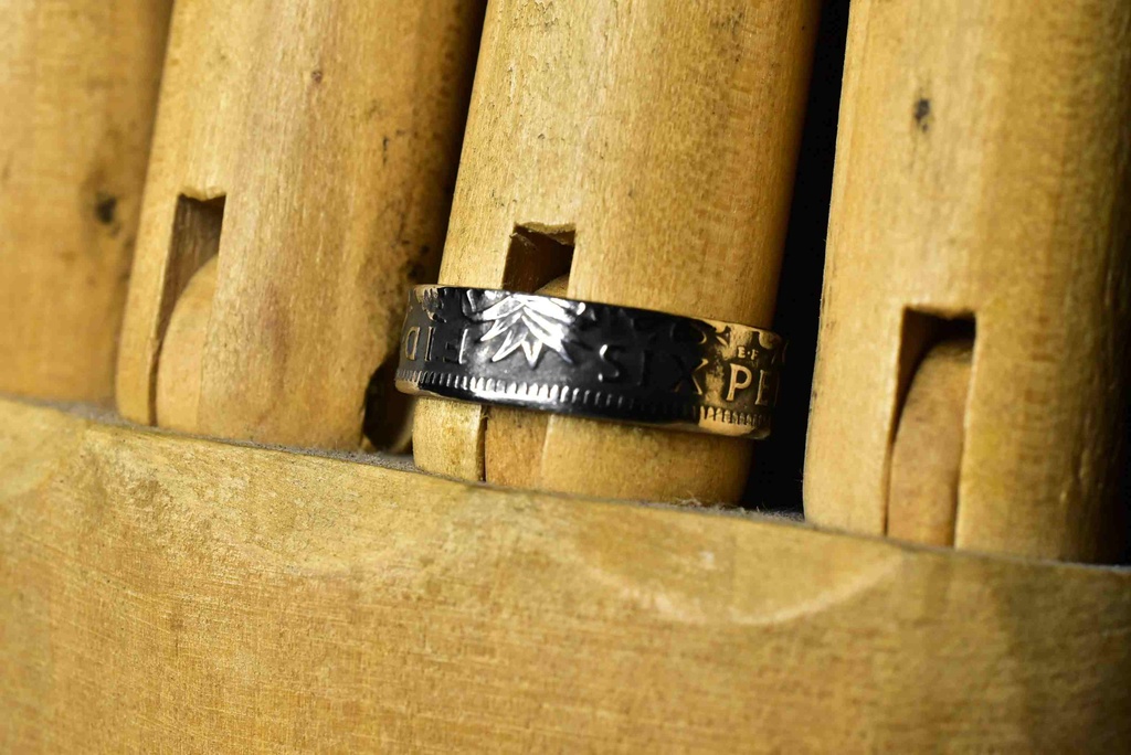 幸せを呼ぶコイン6ペンスで指輪お作りします