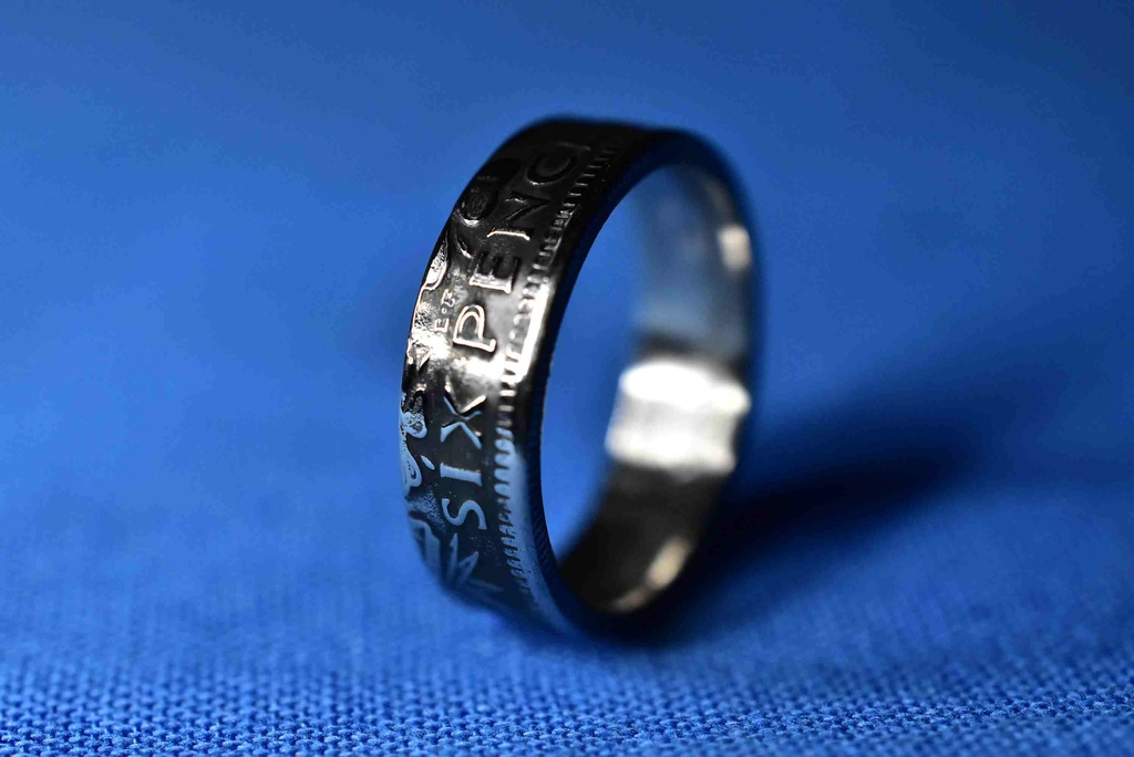 幸せを呼ぶコイン6ペンスで指輪お作りします