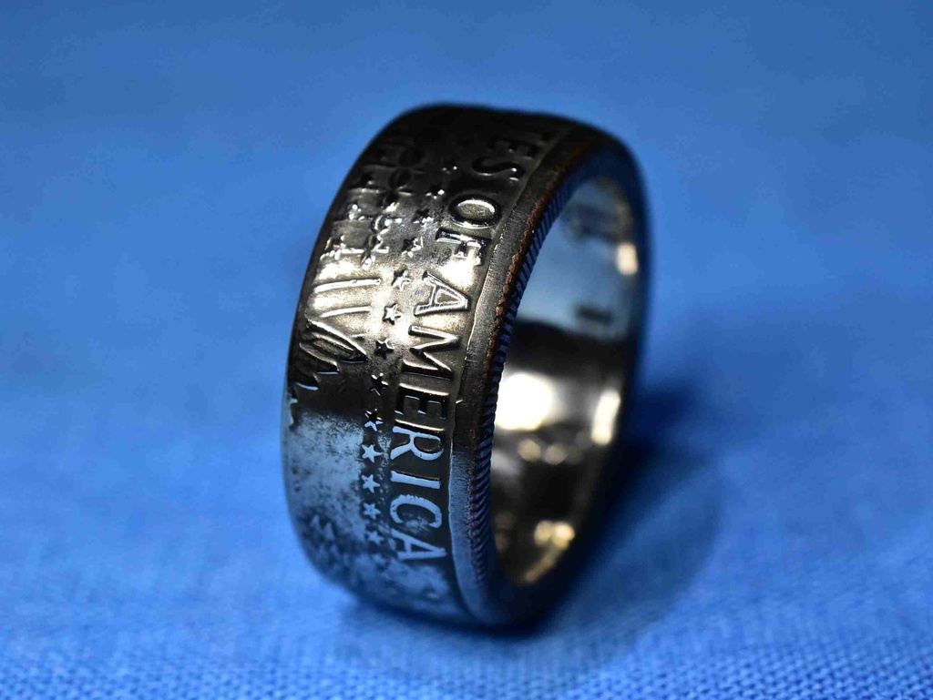 ケネディハーフダラーで指輪お作りします