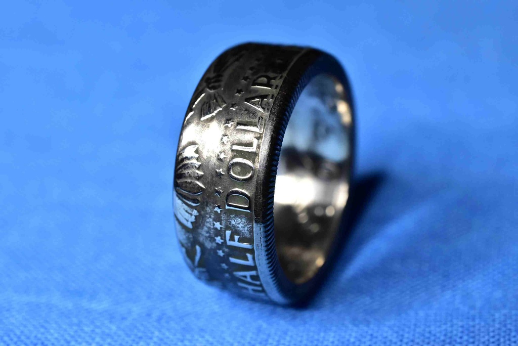 ケネディハーフダラーで指輪お作りします