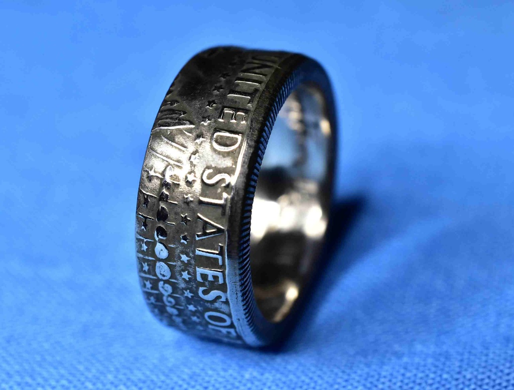 ケネディハーフダラーで指輪お作りします