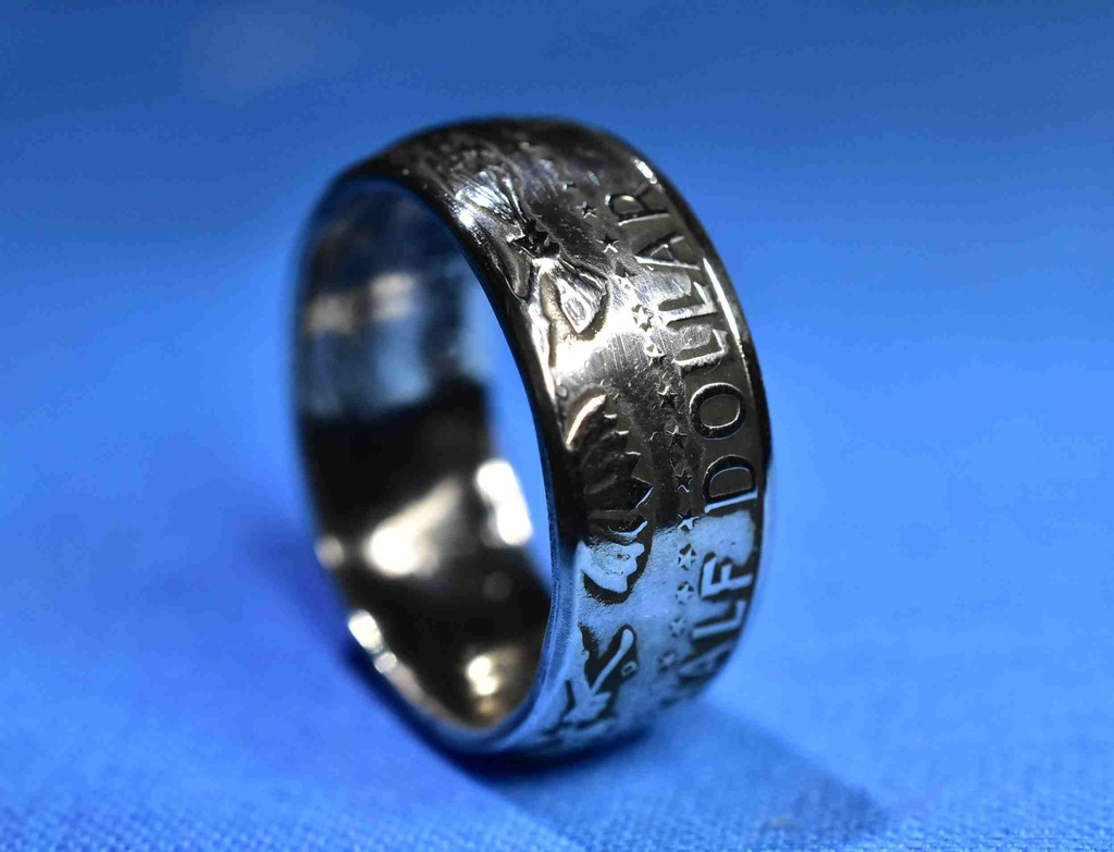 ビンテージ銀貨 ケネディ・ハーフダラーで指輪お作りします