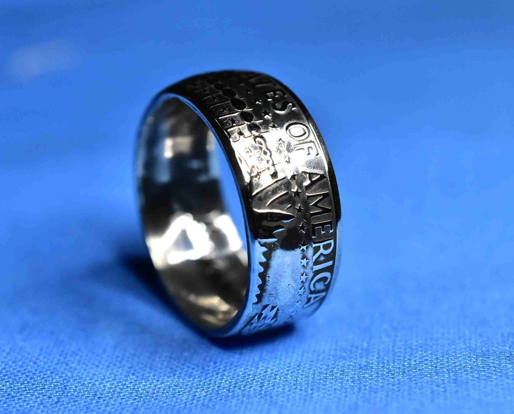 ビンテージ銀貨 ケネディ・ハーフダラーで指輪お作りします