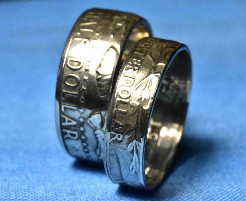 ビンテージコイン(銀貨)でペアリングお作りします