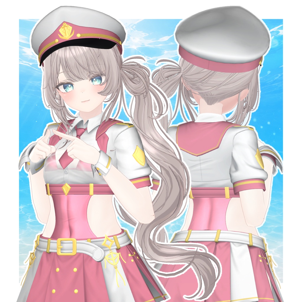 【VRChat衣装】Summer Marine SwimSuit / マリンスイムスーツ【複数アバター対応】