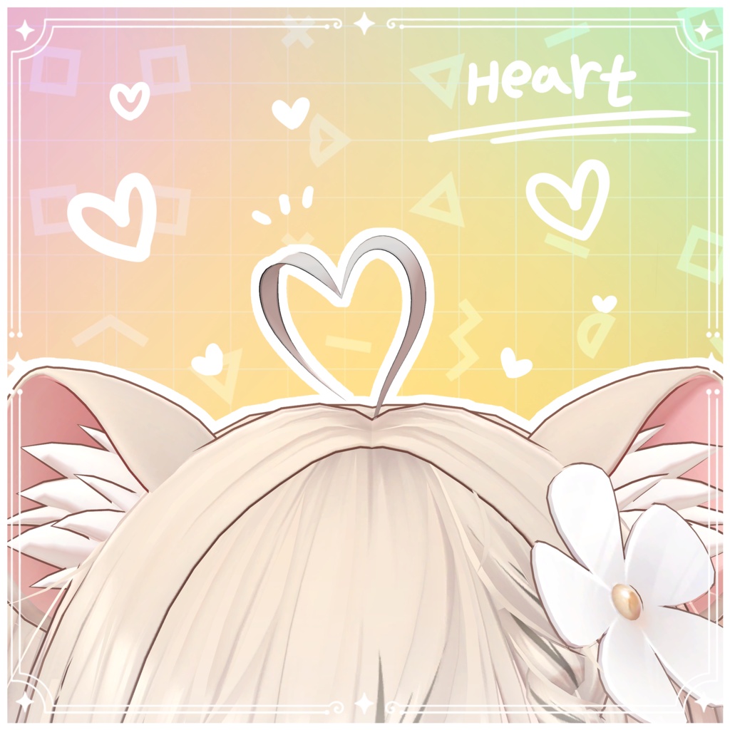 【VRChat対応】Emotion Ahoge Hair 18 Collection / エモーションアホ毛18コレクション
