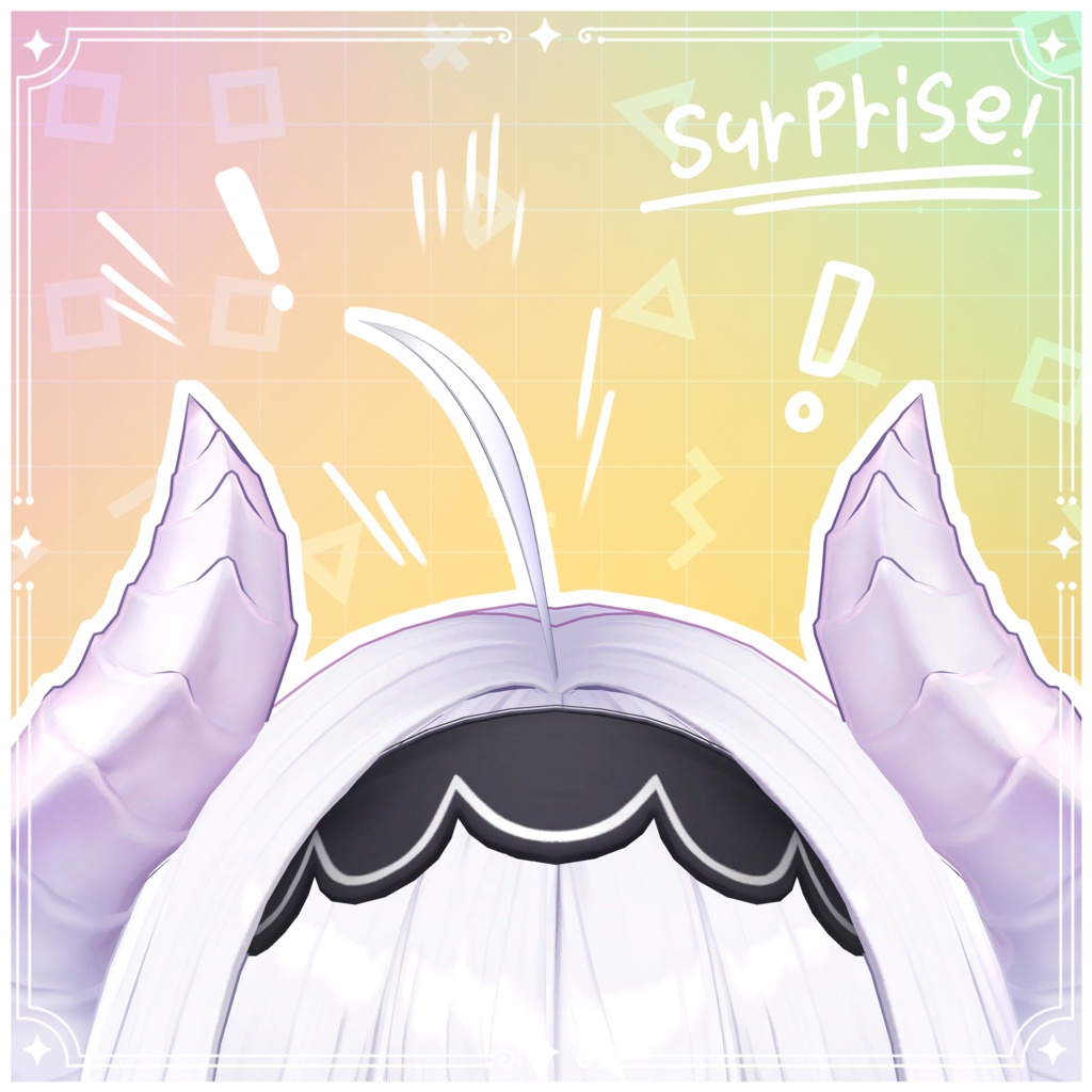 【VRChat対応】Emotion Ahoge Hair 18 Collection / エモーションアホ毛18コレクション