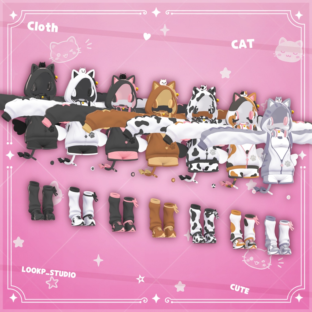 【VRChat対応】Cat_NyangHood / キャット・ニャンフッド