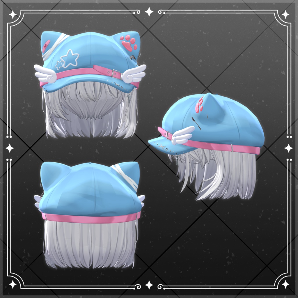 【VRChat対応】Kitty Short hair / 猫毛が短い