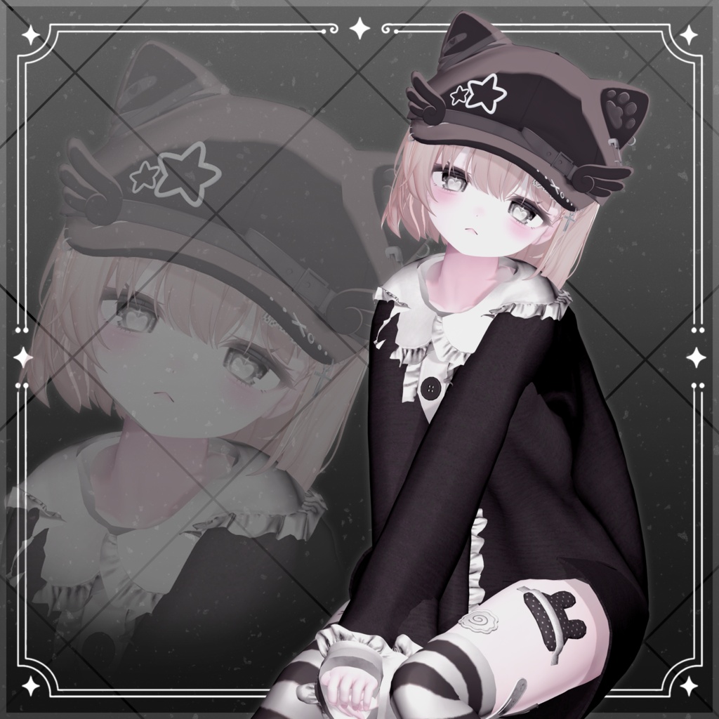 【VRChat対応】Kitty Short hair / 猫毛が短い