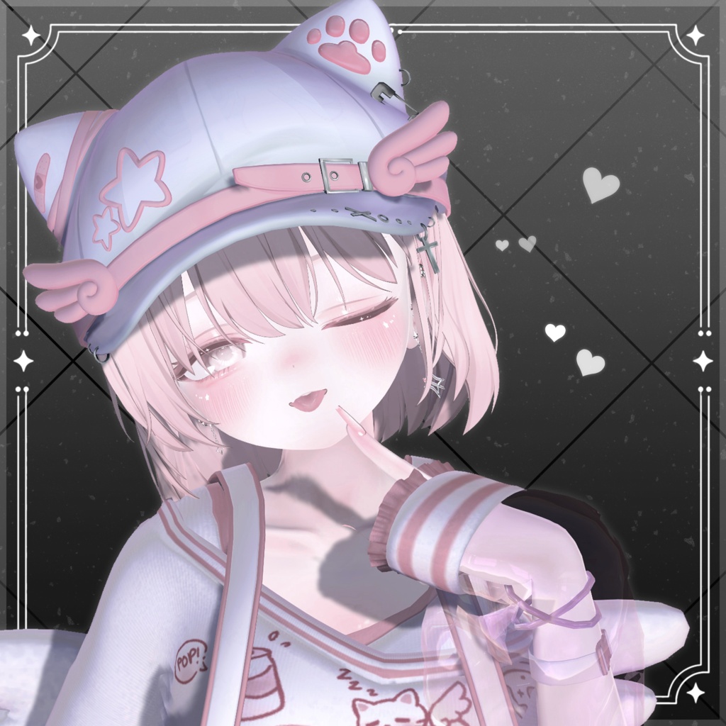 【VRChat対応】Kitty Short hair / 猫毛が短い