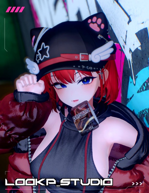 【VRChat対応】Kitty Short hair / 猫毛が短い