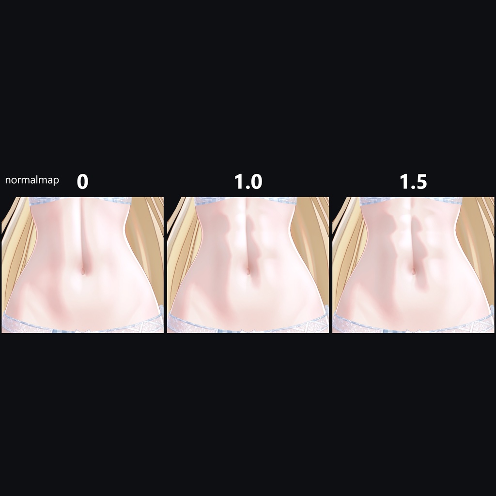 【MAYO対応】腹筋Normalmap