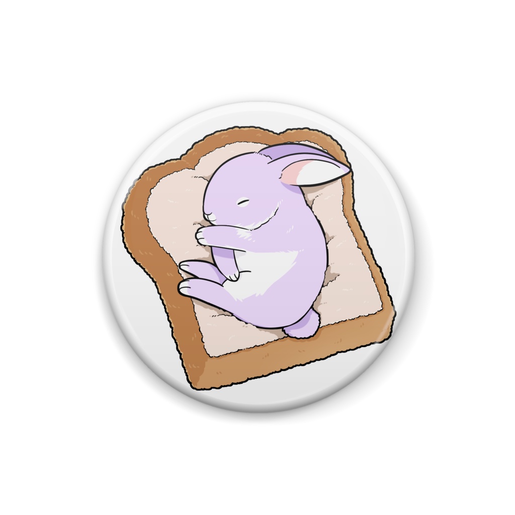パンうさぎ 缶バッジ