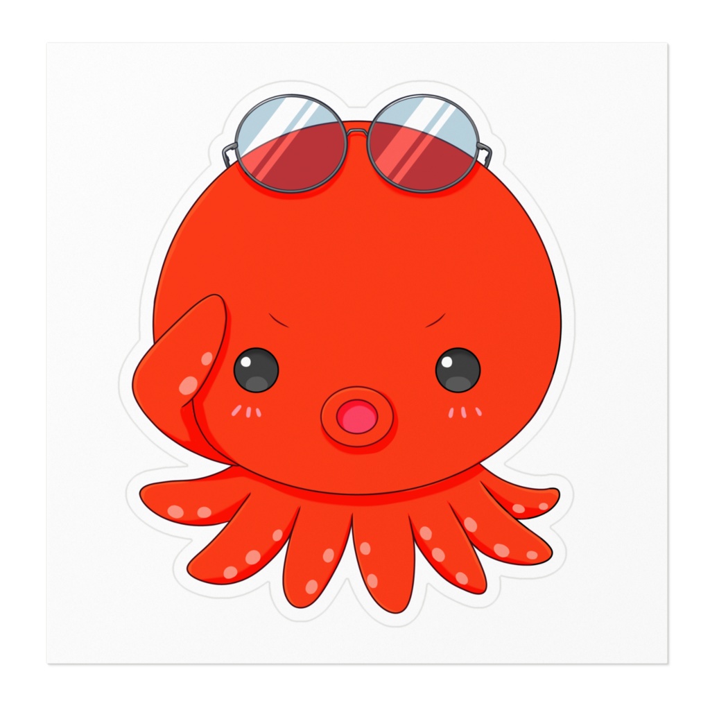 グラサンたこ ステッカー