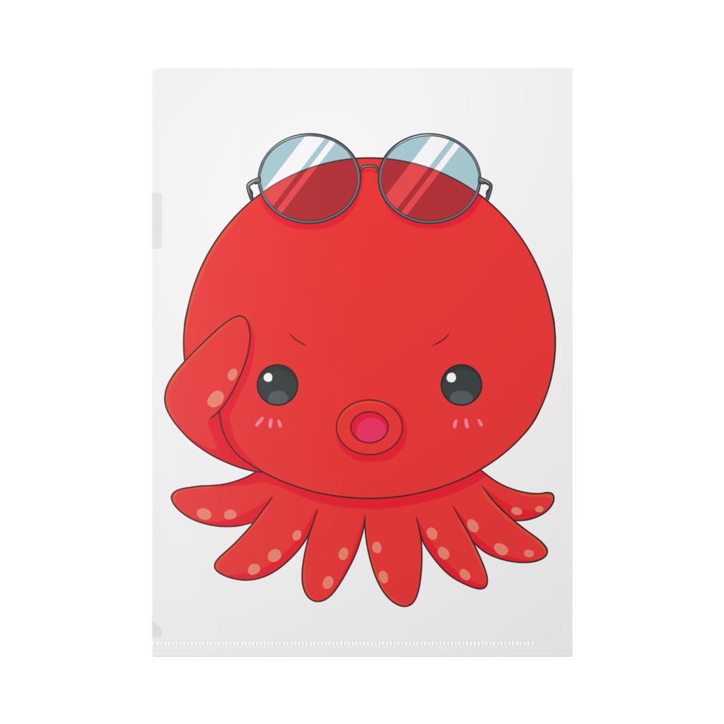 グラサンたこ クリアファイル