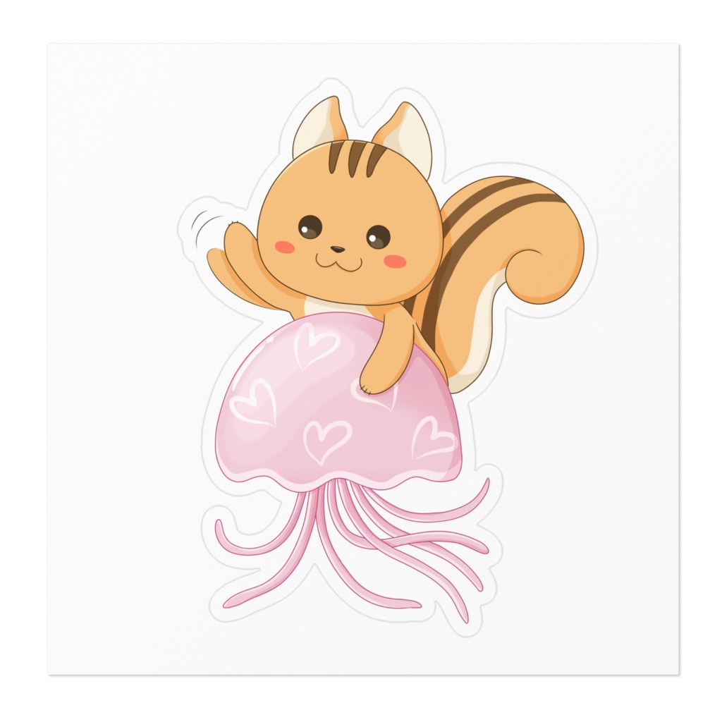 ぽんクラゲ ステッカー