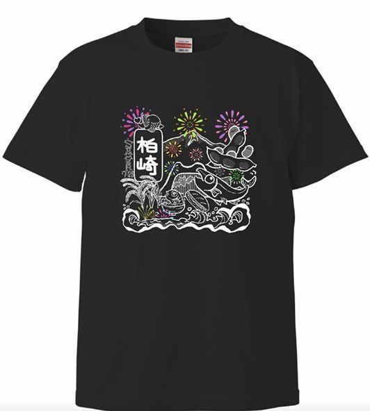 柏崎Tシャツ　黒（XLサイズ）