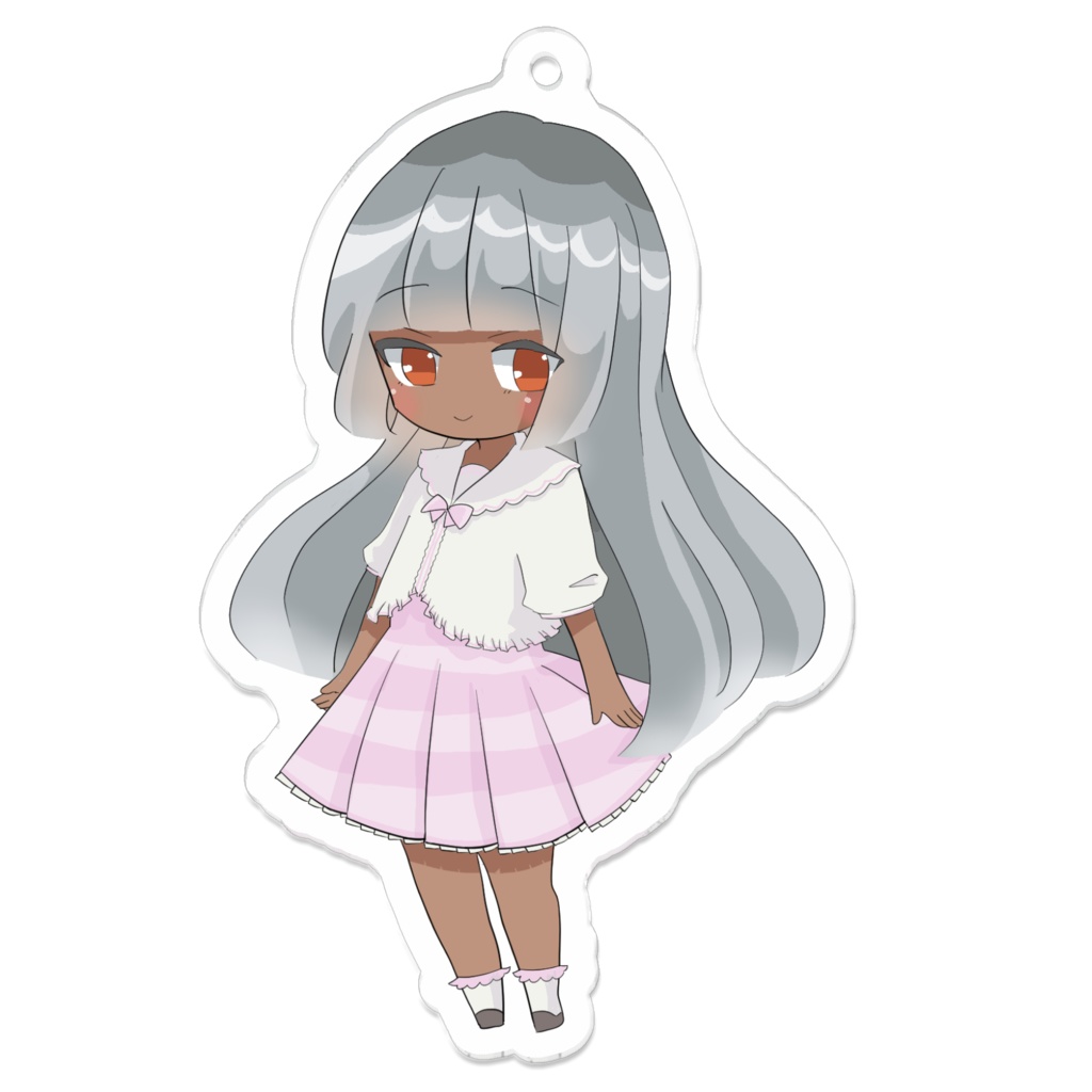 【Vtuber】黒森ナイ　アクリルキーホルダーverプリティワンピース