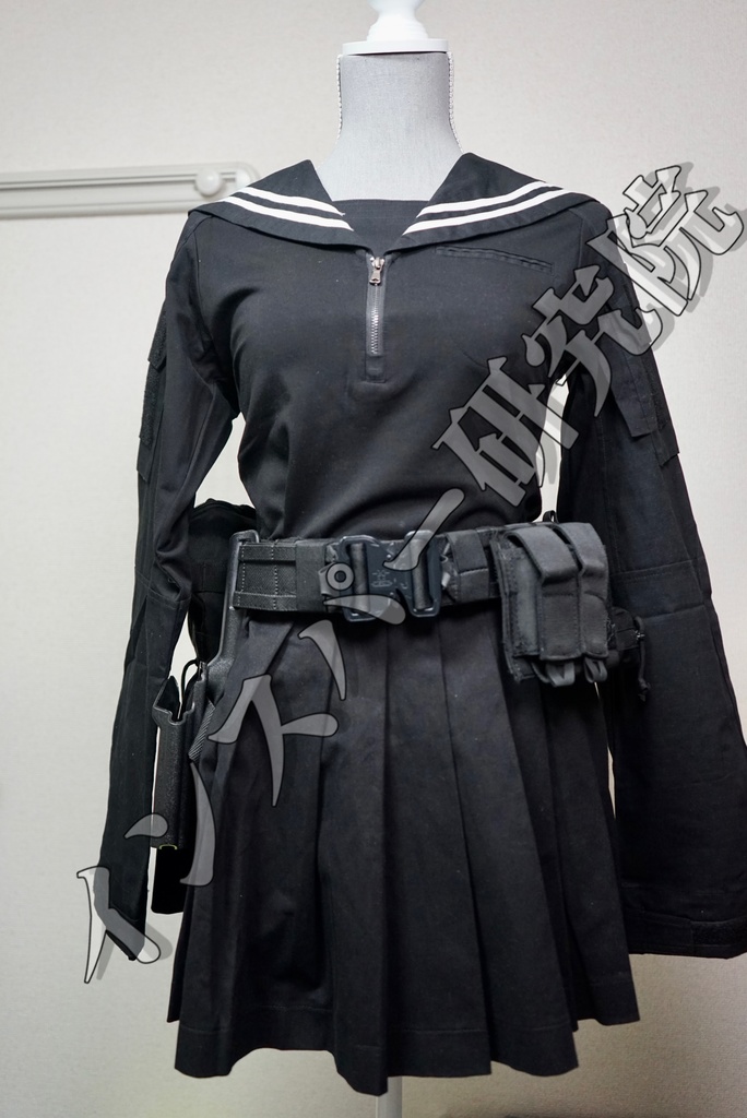 「新色」戦術セーラー服 BK色 上下セット