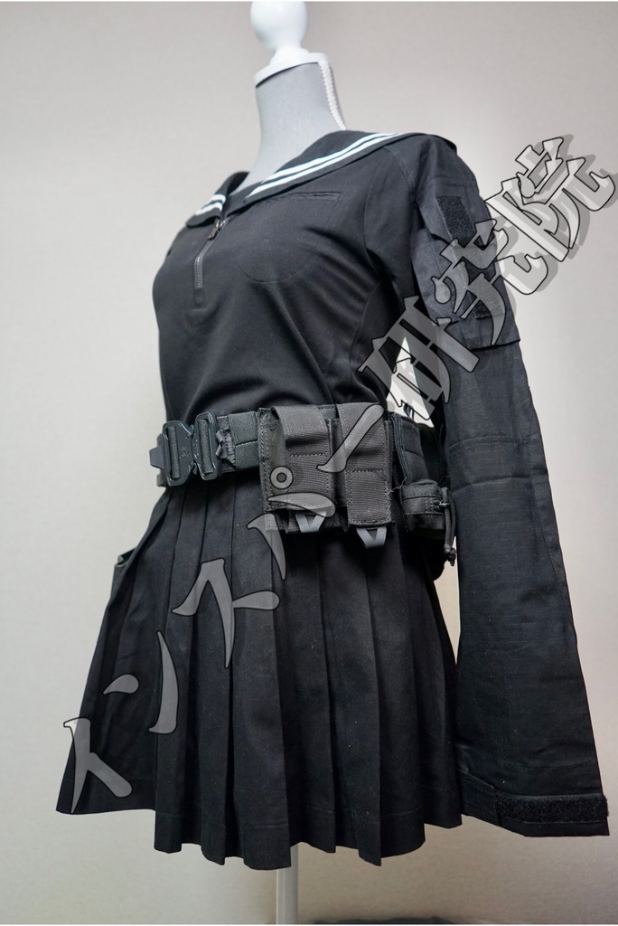 「新色」戦術セーラー服 BK色 上下セット